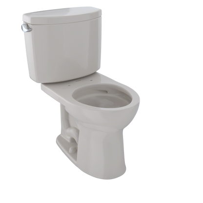 TOTO CST453CEFG#12 Drake Ii Two-Piece Round 1.28 Gpf Universal Height Toilet With Cefiontect - Sedona Beige