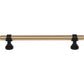 TOP KNOBS M2729 Bit 6 5/16" Center to Center Bar Pull - Honey Bronze and Flat Black