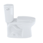 TOTO CST454CEFG#01 Drake II Two-Piece Elongated 1.28 GPF Universal Height Toilet with CEFIONTECT , Cotton White