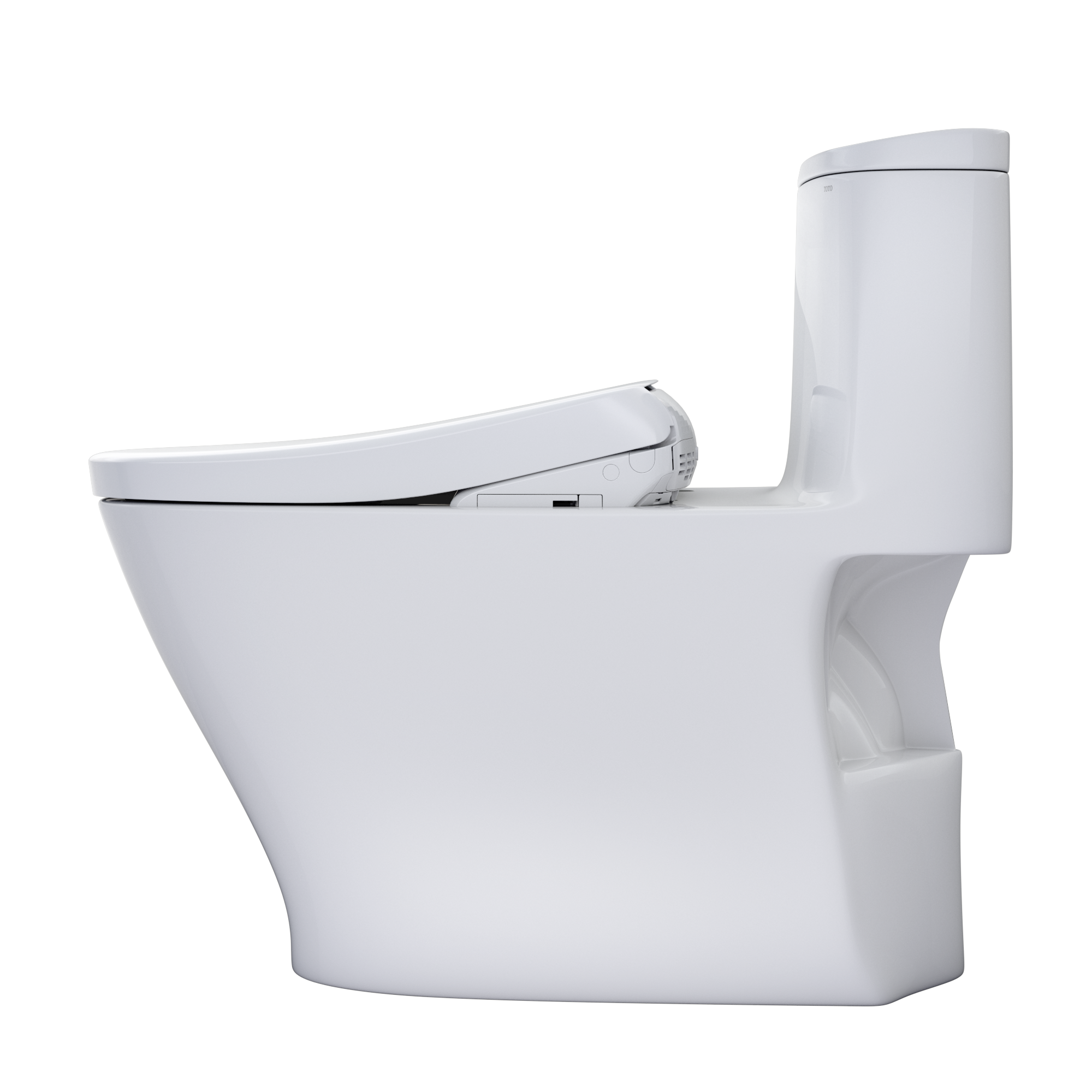 TOTO MW6424726CUFGA#01 Washlet+ Nexus 1G One-Piece Elongated 1.0 Gpf Toilet With Auto Flush S7 Contemporary Bidet Seat - Cotton White
