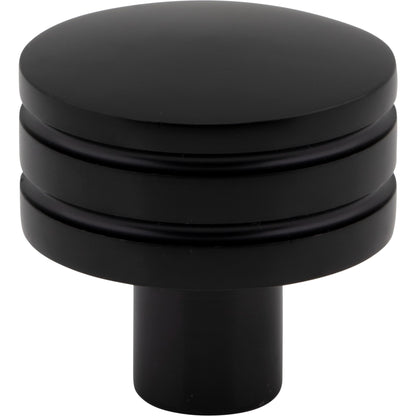 ATLAS A950-BL Griffith 1 1/4" Diameter Round Knob - Matte Black