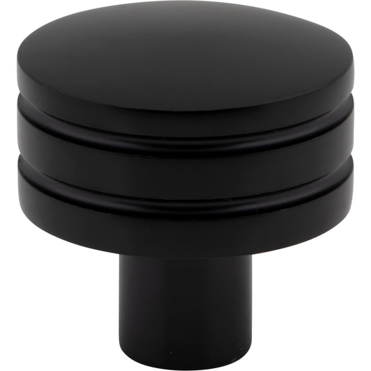 ATLAS A950-BL Griffith 1 1/4" Diameter Round Knob - Matte Black