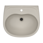 TOTO LHT241G#03 Supreme Oval Wall-Mount Bathroom Sink With Cefiontect And Shroud For Single Hole Faucets - Bone