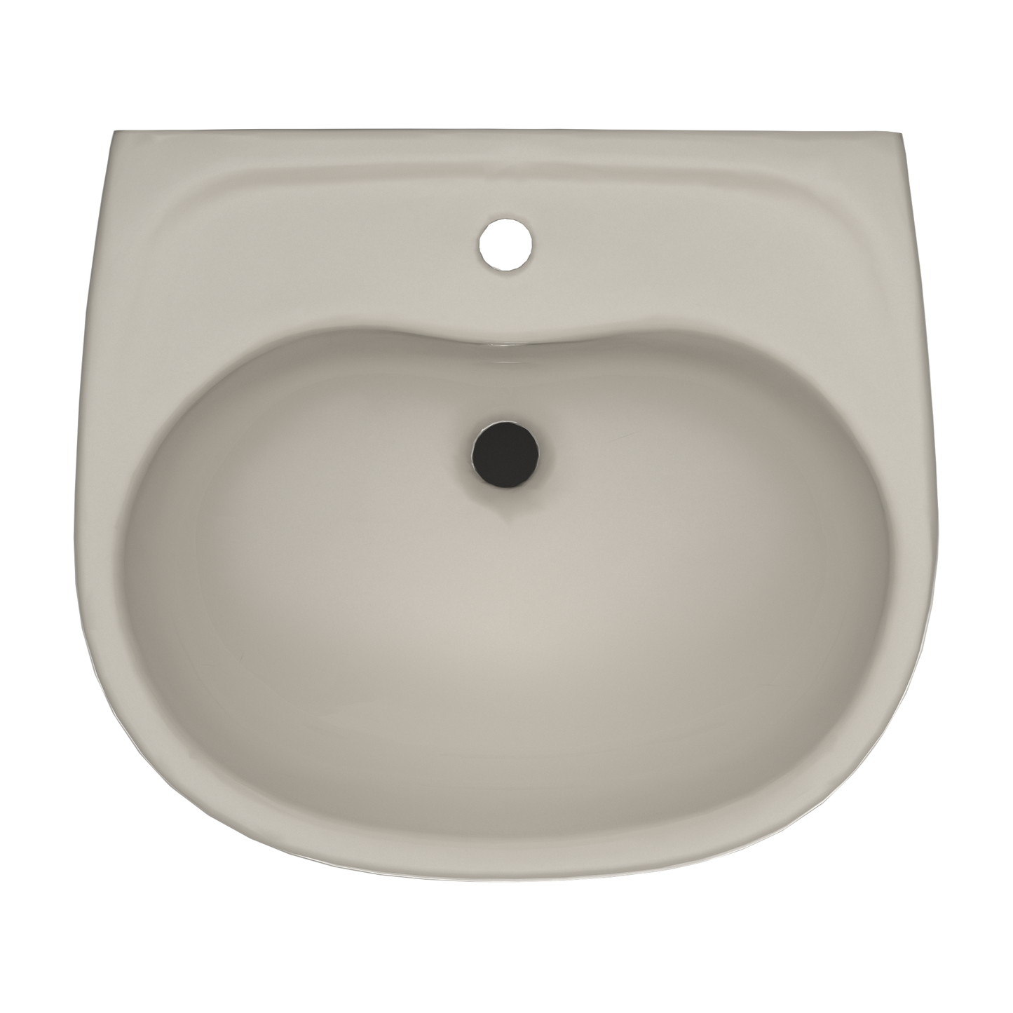 TOTO LHT241G#03 Supreme Oval Wall-Mount Bathroom Sink With Cefiontect And Shroud For Single Hole Faucets - Bone