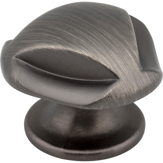 JEFFREY ALEXANDER 915BNBDL Chesapeake 1-5/16" Length Mushroom Knob , Brushed Pewter