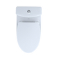 TOTO MS446124CEMFGN#01 Aquia IV Two-Piece Elongated Dual Flush 1.28 and 0.9 GPF Universal Height Toilet with CEFIONTECT , Cotton White