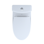 TOTO MS446124CEMGN#01 Aquia Iv Washlet+ Two-Piece Elongated Dual Flush 1.28 And 0.9 Gpf Toilet With Cefiontect - Cotton White