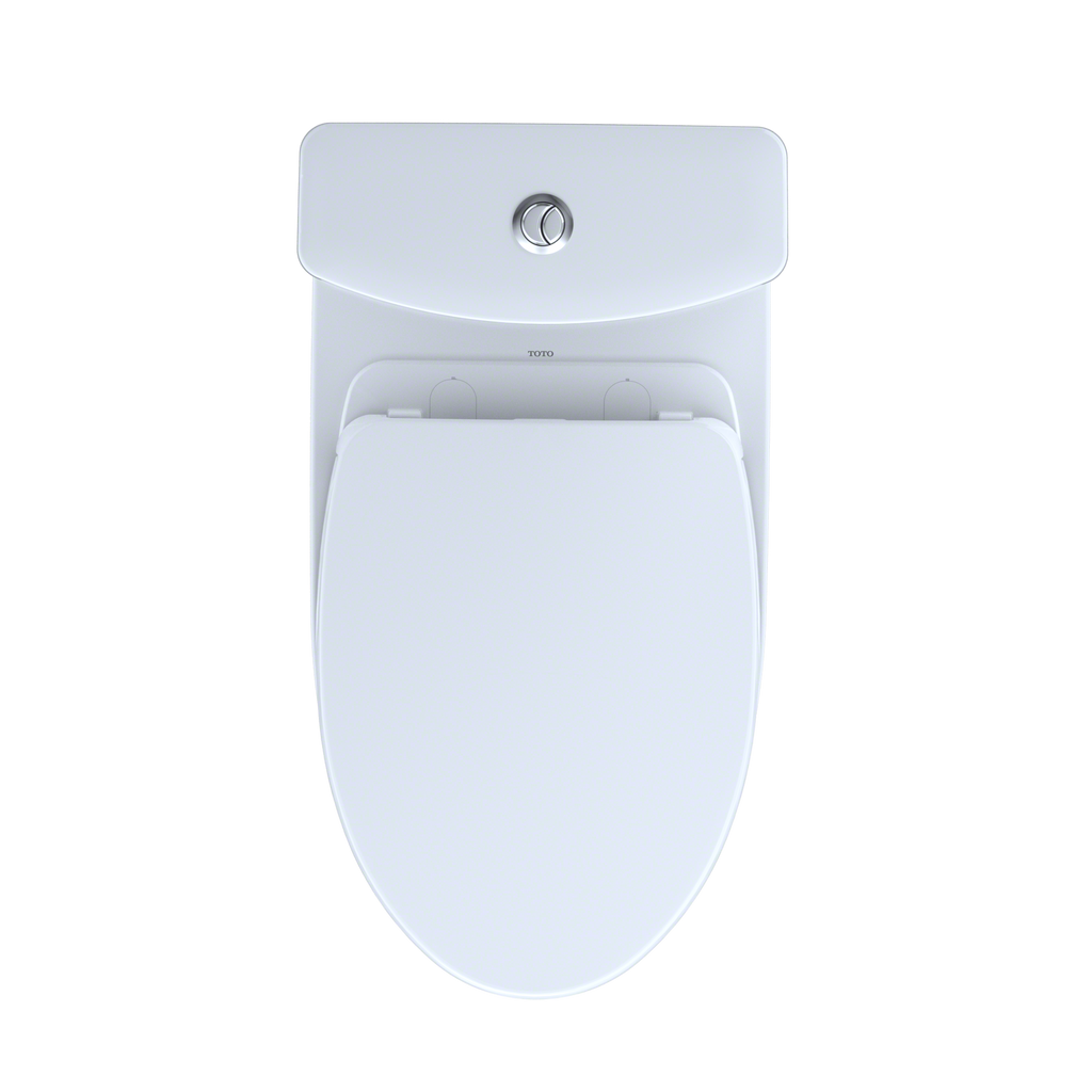 TOTO MS446124CEMFGN#01 Aquia Iv Two-Piece Elongated Dual Flush 1.28 And 0.9 Gpf Universal Height Toilet With Cefiontect - Cotton White