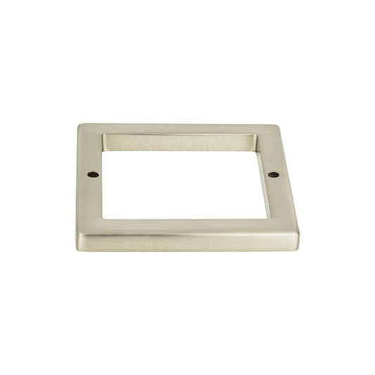 ATLAS 394-BN Tableau Square Pull Backplate , Brushed Nickel