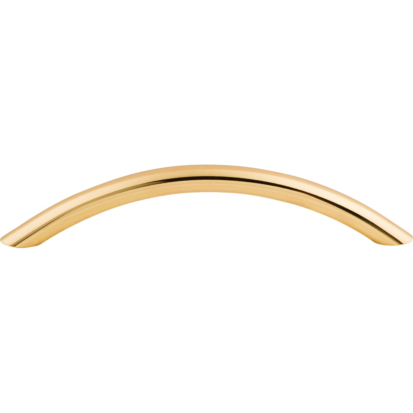 TOP KNOBS M426 Curved Wire 5 1/16" Center to Center Bar Pull , Polished Brass