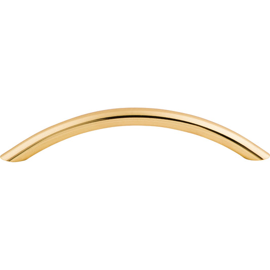 TOP KNOBS M426 Curved Wire 5 1/16" Center to Center Bar Pull , Polished Brass