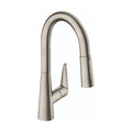 HANSGROHE 72815801 Talis S Prep Kitchen Faucet, 2-Spray Pull-Down, 1.75 GPM - Stainless Steel Optic