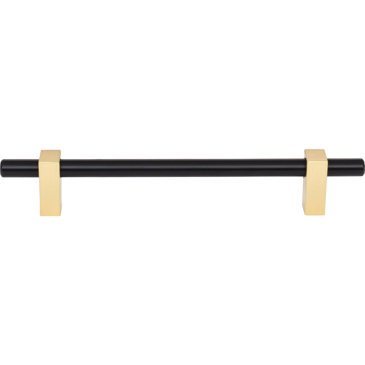 JEFFREY ALEXANDER 478-160MBBG Larkin 2 160 mm Center-to-Center Bar Pull - Matte Black w/Brushed Gold