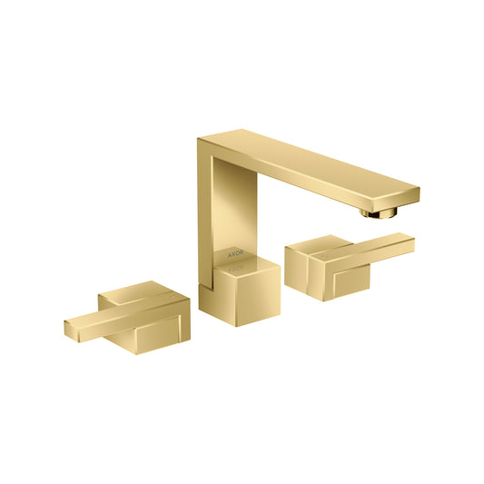 AXOR Edge Widespread Faucet 130, 1.2 GPM in Polished Gold Optic