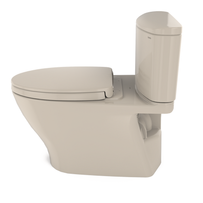 TOTO MS442124CEFG#03 Nexus Two-Piece Elongated 1.28 Gpf Universal Height Toilet With Cefiontect And Ss124 Softclose Seat - Bone