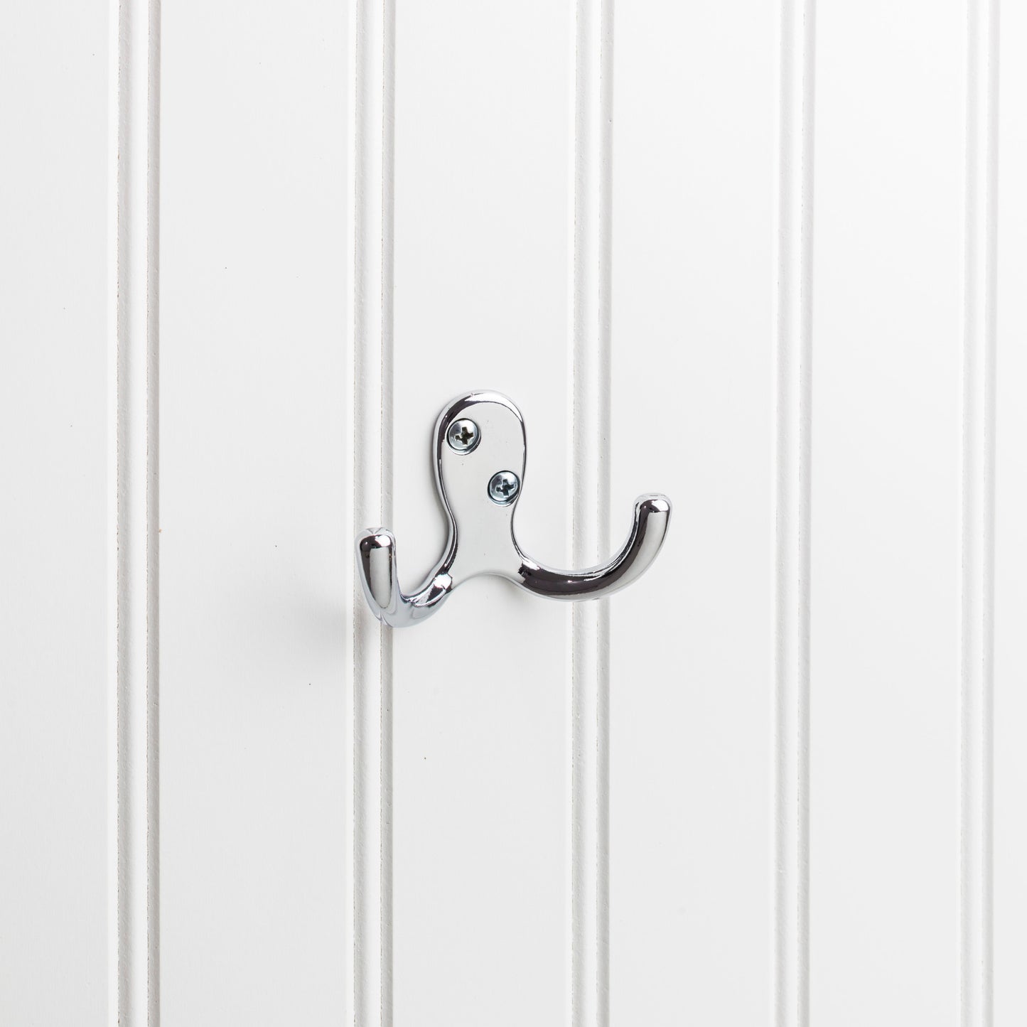 ELEMENTS YD15-187PC Elements Wall Double Hook - Polished Chrome
