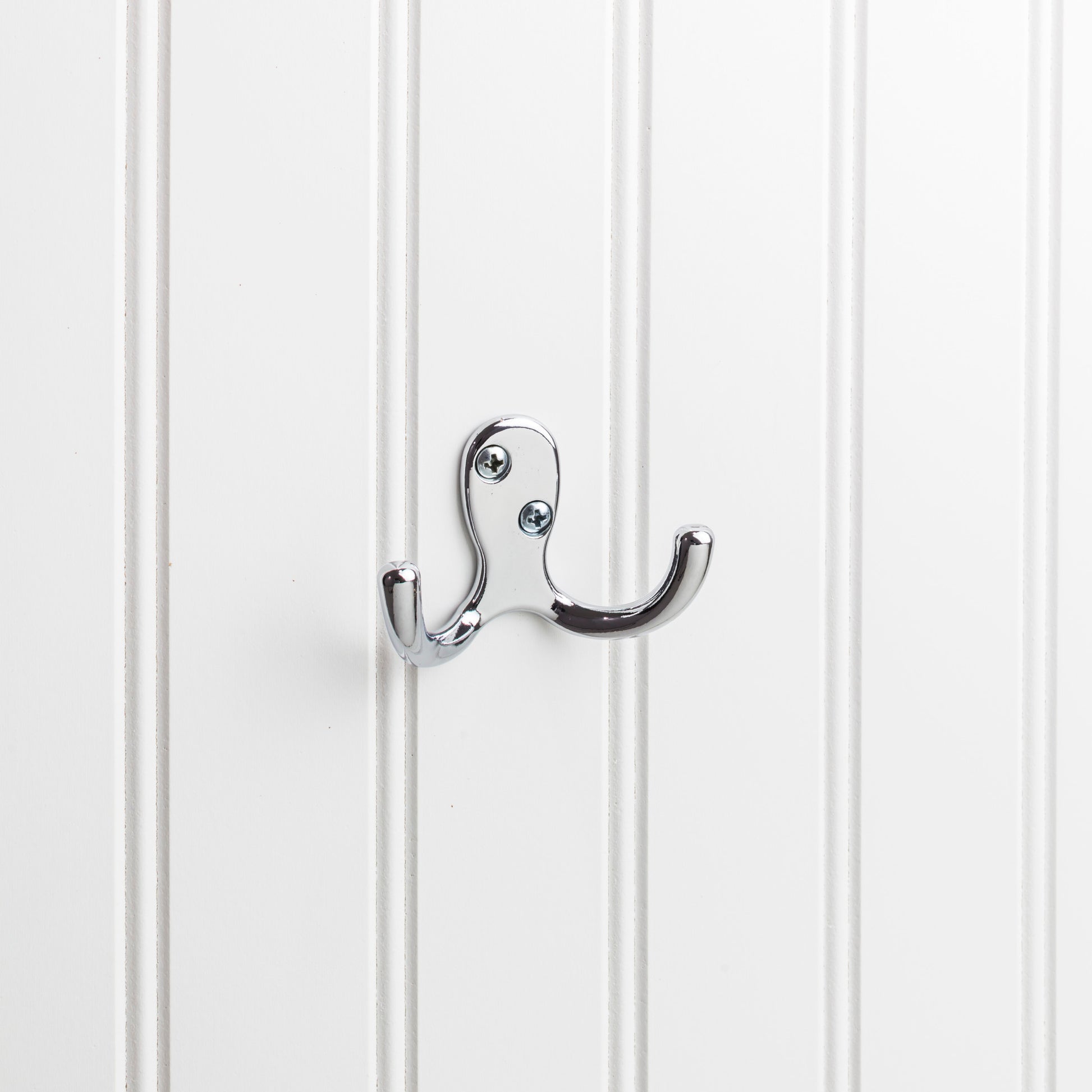 ELEMENTS YD15-187PC Elements Wall Double Hook - Polished Chrome