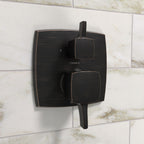 HANSGROHE 15865921 Ecostat Classic Pressure Balance Trim Classic Square with Diverter - Rubbed Bronze