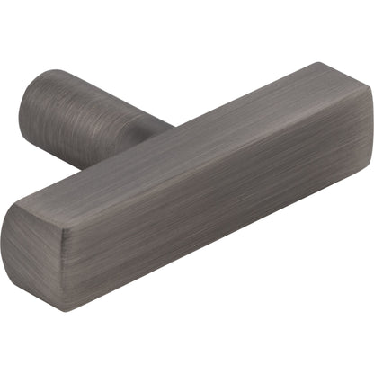 JEFFREY ALEXANDER 845T-BNBDL Dominique 2" Length Bar Knob - Brushed Pewter