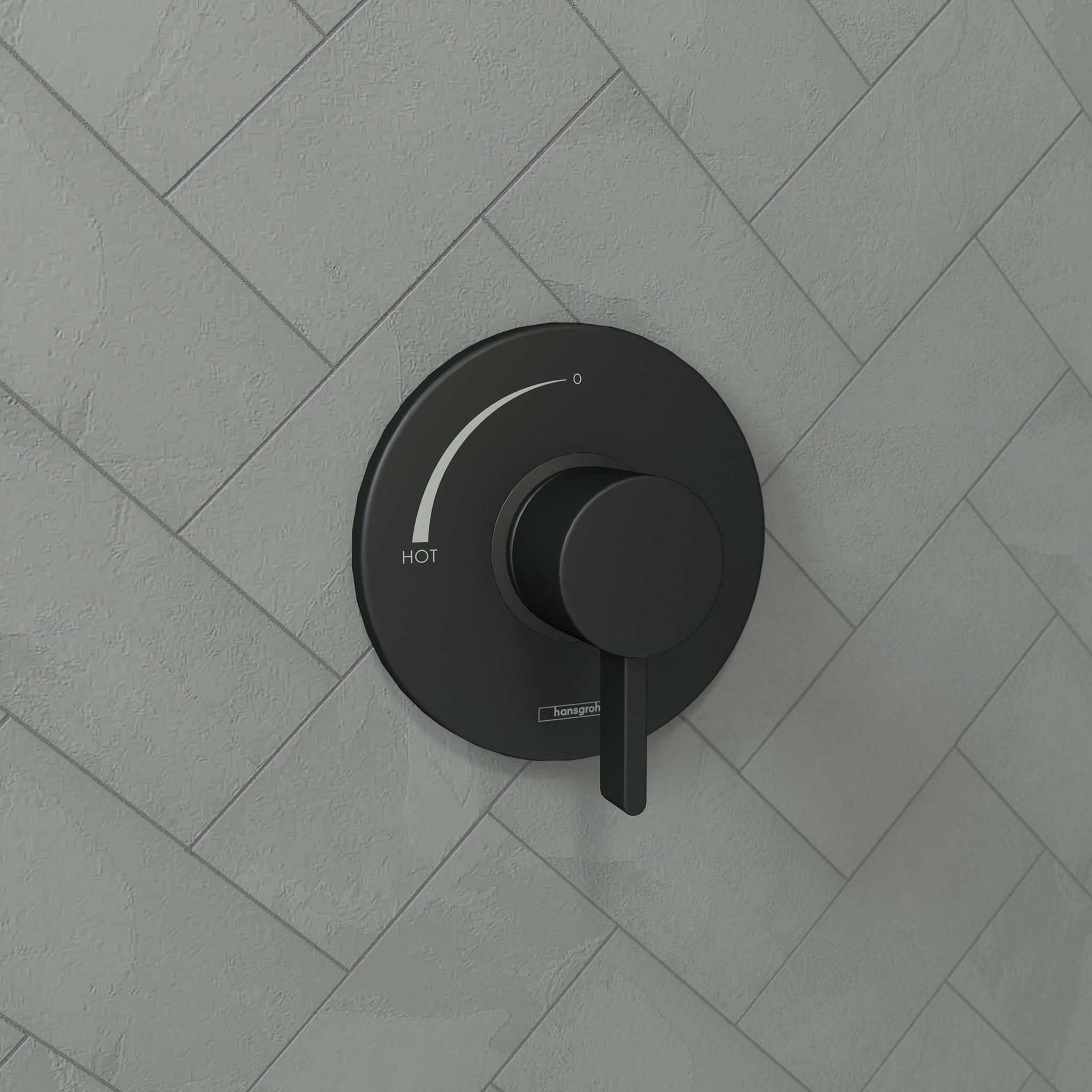 HANSGROHE 15739671 Ecostat S Pressure Balance Trim - Matte Black