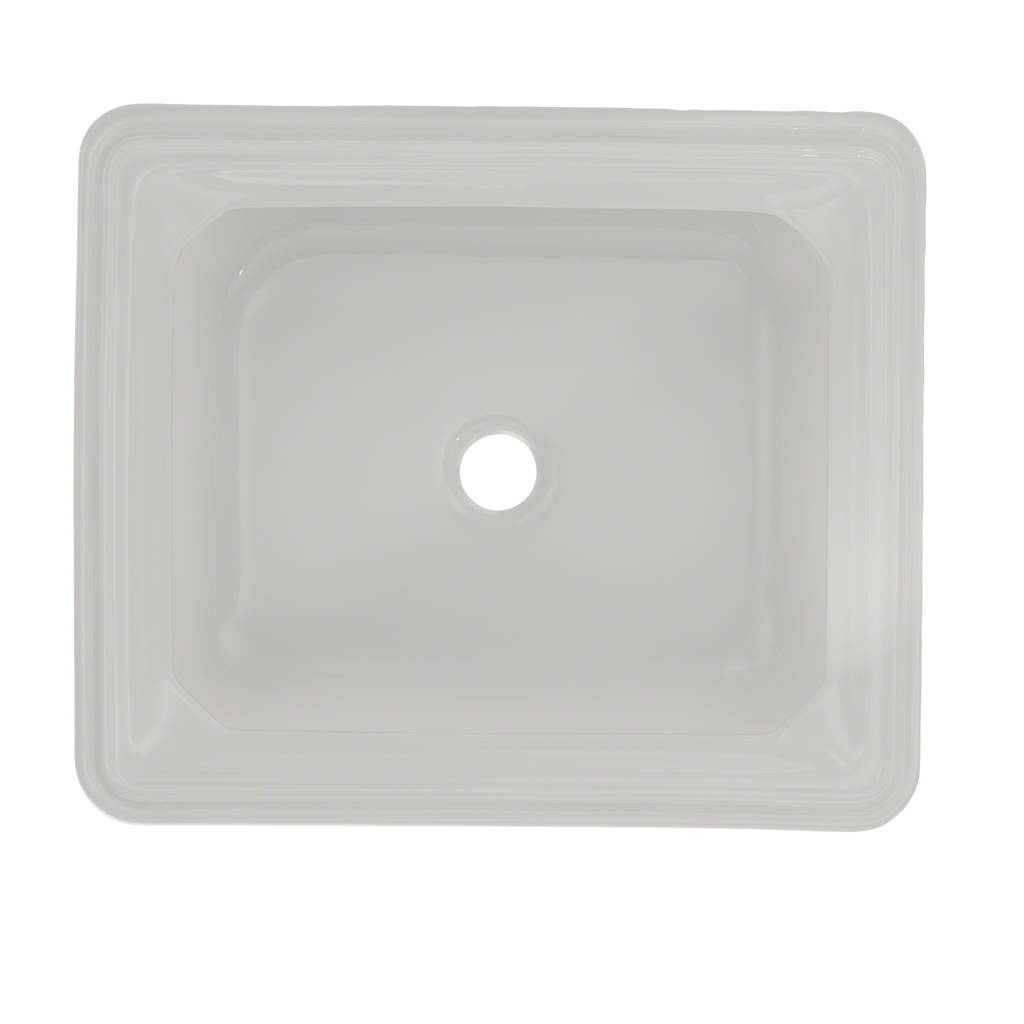 TOTO LT973G#11 Guinevere Rectangular Undermount Bathroom Sink With Cefiontect - Colonial White
