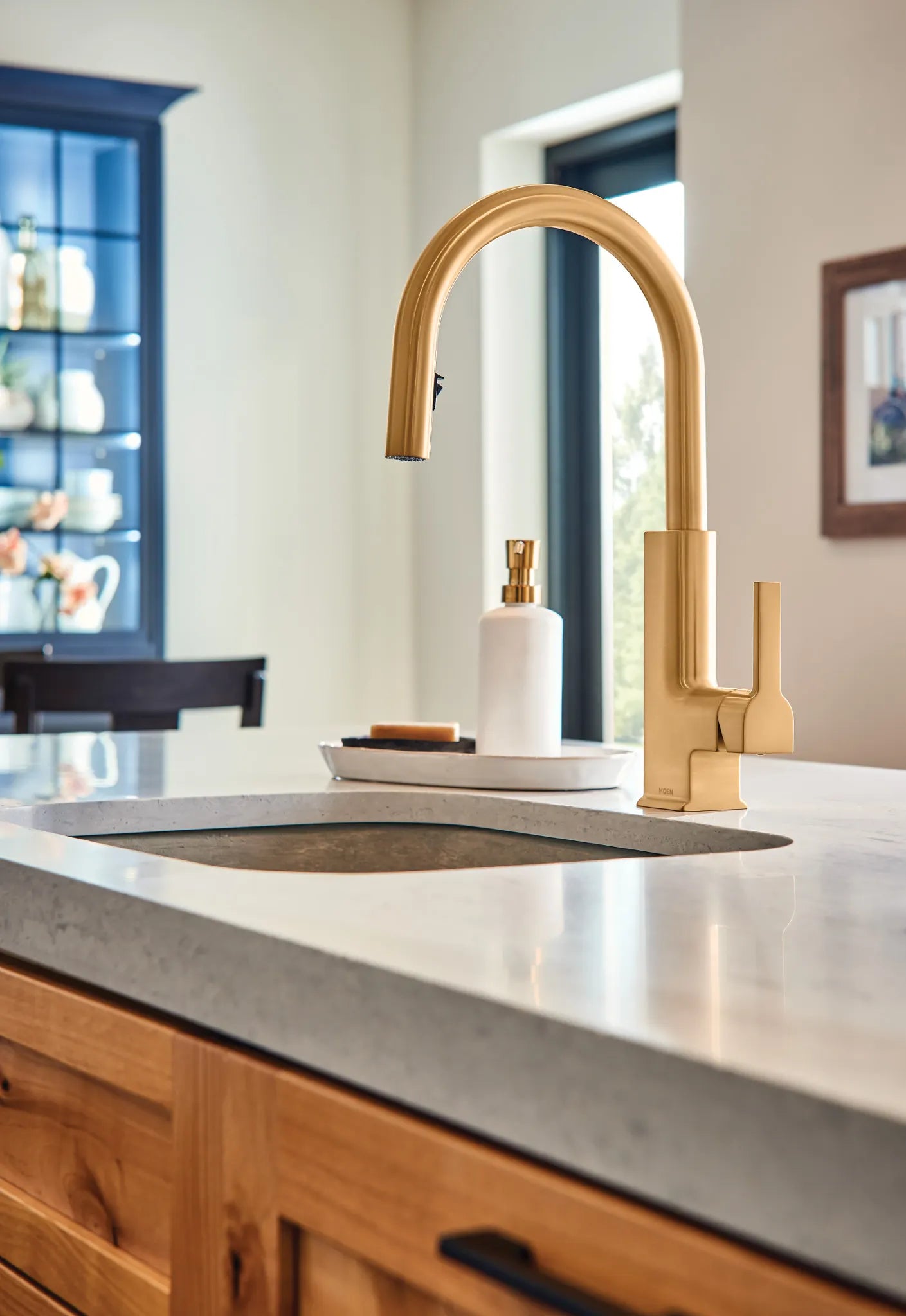 MOEN S62308BG Sto One-Handle Pulldown Bar Faucet - Brushed Gold