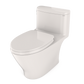 TOTO MS642124CEFG#11 Nexus One-Piece Elongated 1.28 GPF Universal Height Toilet with CEFIONTECT and SS124 SoftClose Seat , Colonial White