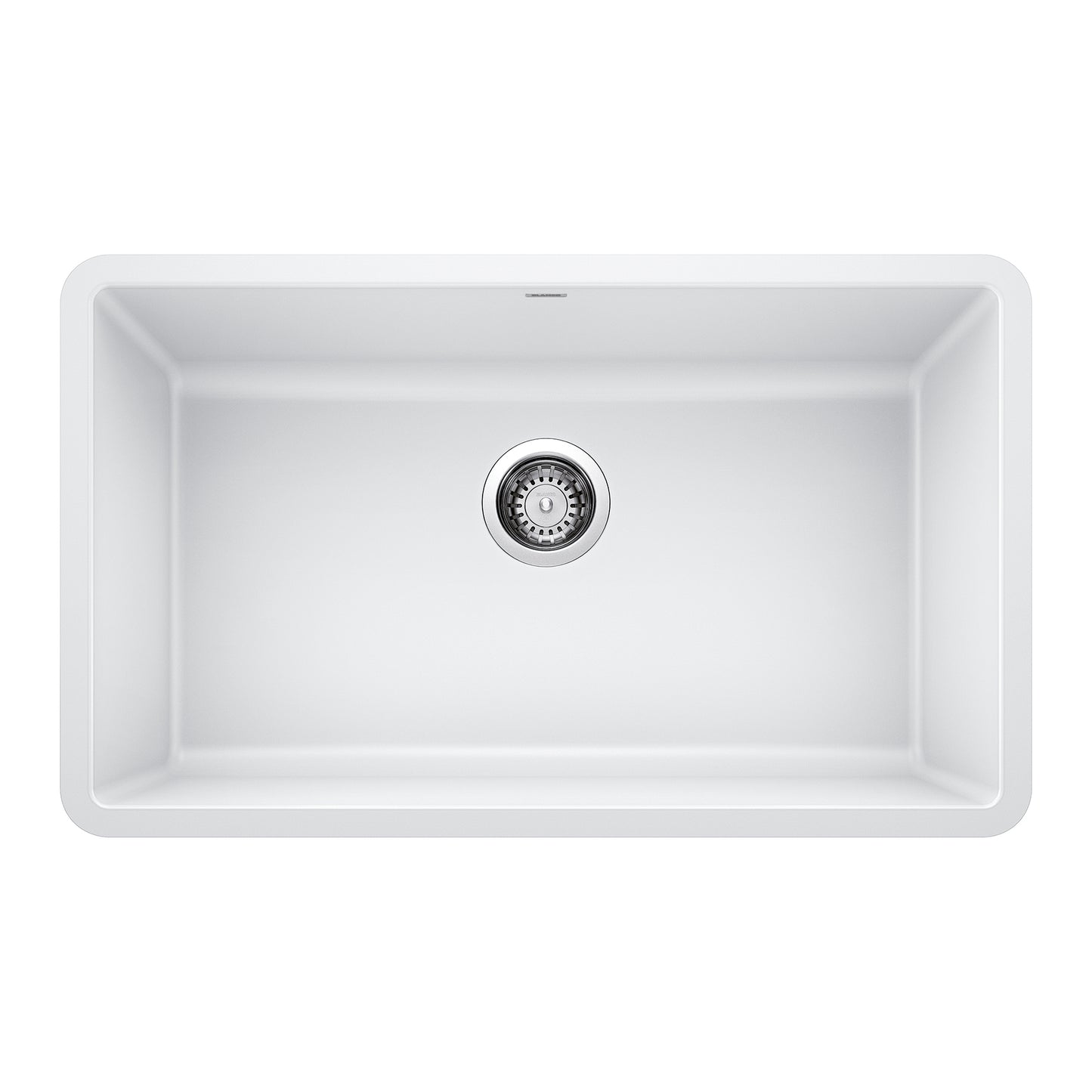 BLANCO 442533 Precis Precis SILGRANIT 30" Single Bowl Undermount Kitchen Sink - White in White