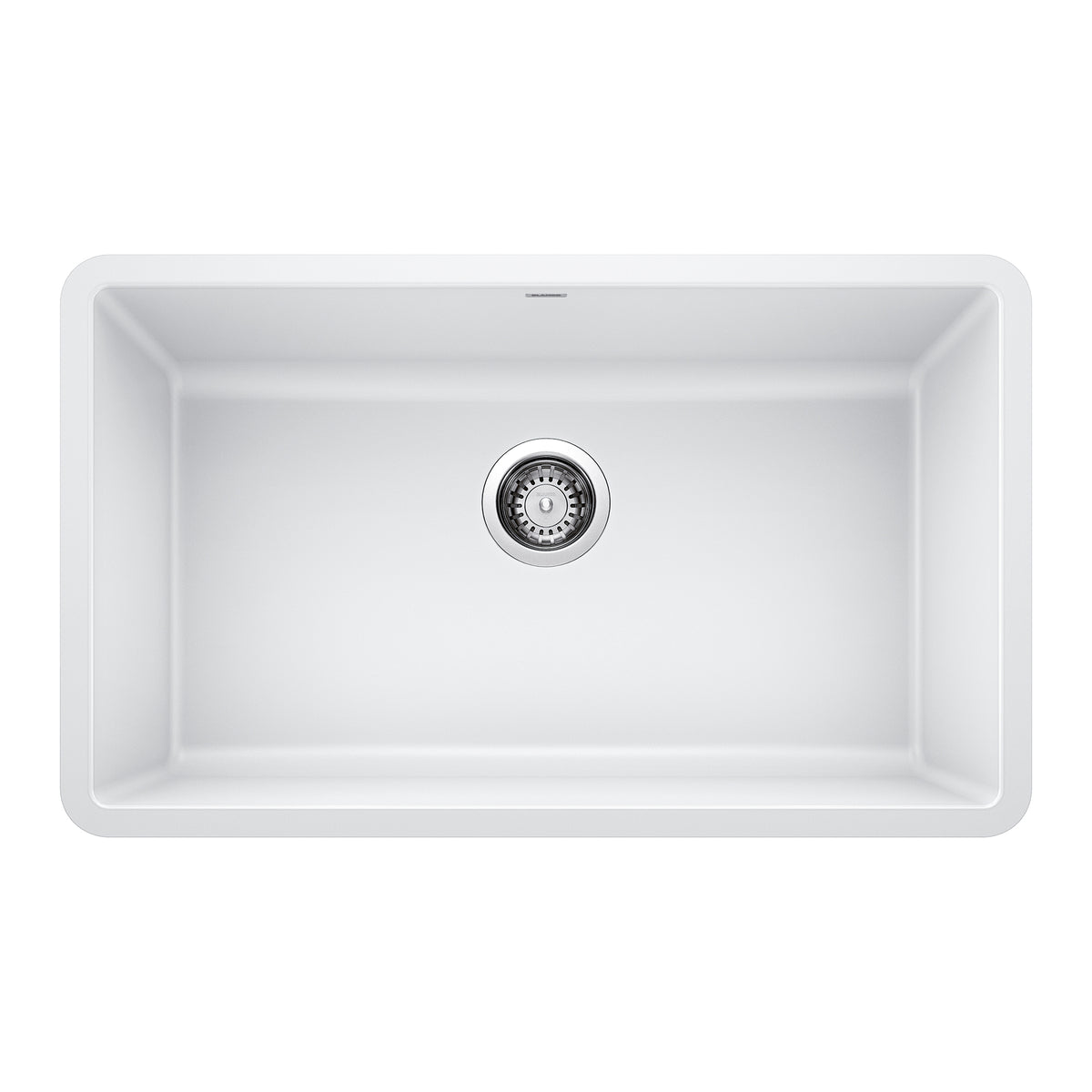 BLANCO 442533 Precis Precis SILGRANIT 30" Single Bowl Undermount Kitchen Sink - White in White