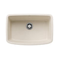 BLANCO 443090 Valea Valea SILGRANIT 27" Single Bowl Undermount Kitchen Sink - Soft White in Soft White
