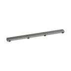 HANSGROHE 56121801 RainDrain Match Boardwalk Trim Boardwalk 35 1/4" with Height Adjustable Frame - Brushed Stainless Steel