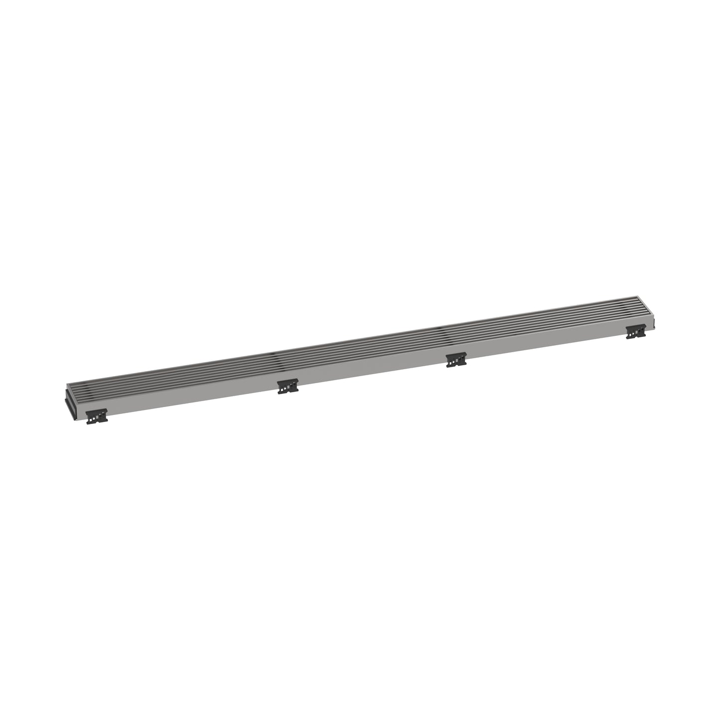 HANSGROHE 56121801 RainDrain Match Boardwalk Trim Boardwalk 35 1/4" with Height Adjustable Frame - Brushed Stainless Steel