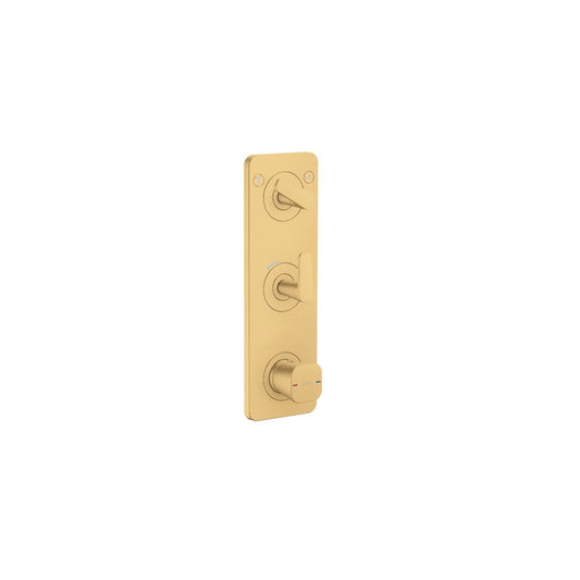 AXOR 49700251 Citterio C Thermostatic Module Trim 15" x 5" for 2 Functions - Brushed Gold Optic