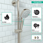 HANSGROHE 04723820 Croma Select E Handshower 110 3-Jet, 1.75 GPM - Brushed Nickel