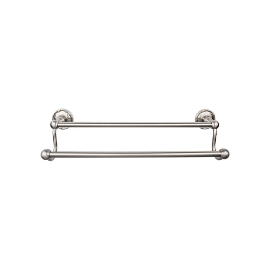 TOP KNOBS ED11BSNE TOP BATH (R) Edwardian Bath Double 32 1/2" Wall Mounted Towel Bar - Brushed Satin Nickel