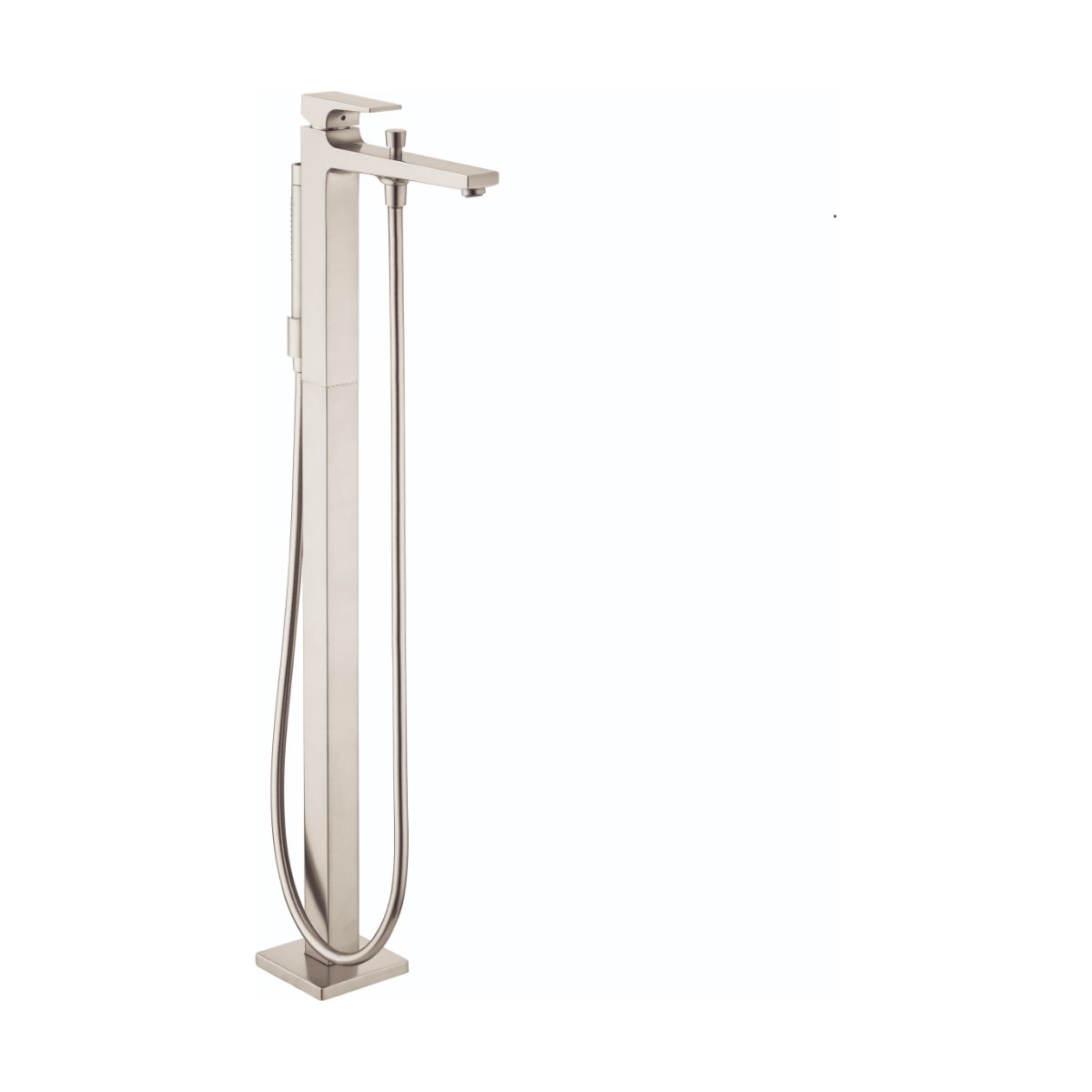 HANSGROHE 32532821 Metropol Freestanding Tub Filler Trim with Lever Handle and 1.75 GPM Handshower - Brushed Nickel