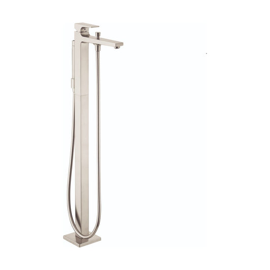 HANSGROHE 32532821 Metropol Freestanding Tub Filler Trim with Lever Handle and 1.75 GPM Handshower - Brushed Nickel