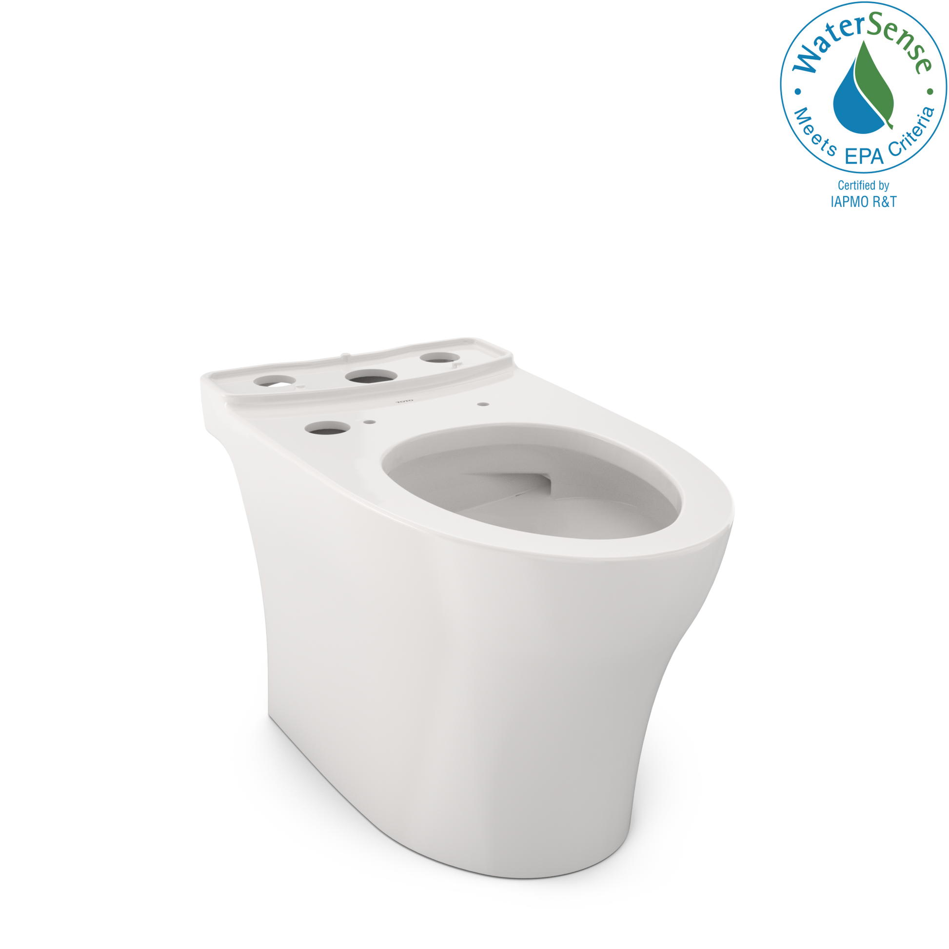 TOTO CT446CEFGNT40#11 Aquia Iv Elongated Universal Height Skirted Toilet Bowl With Cefiontect - Colonial White