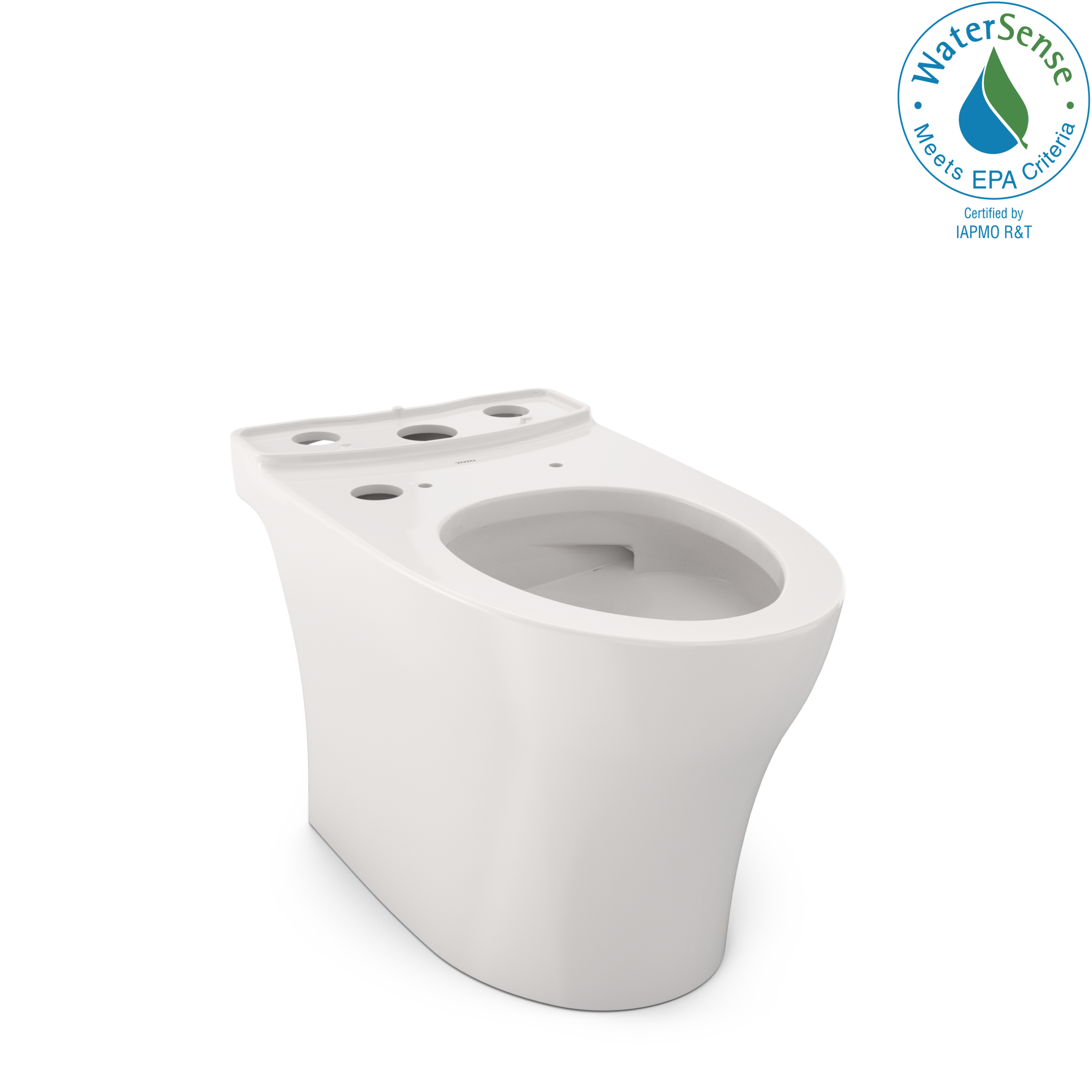 TOTO CT446CEFGNT40#11 Aquia Iv Elongated Universal Height Skirted Toilet Bowl With Cefiontect - Colonial White