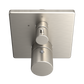 TOTO TBV02403U#BN Square Thermostatic Mixing Valve with Volume Control Shower Trim , Brushed Nickel