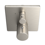 TOTO TBV02403U#BN Square Thermostatic Mixing Valve With Volume Control Shower Trim - Brushed Nickel