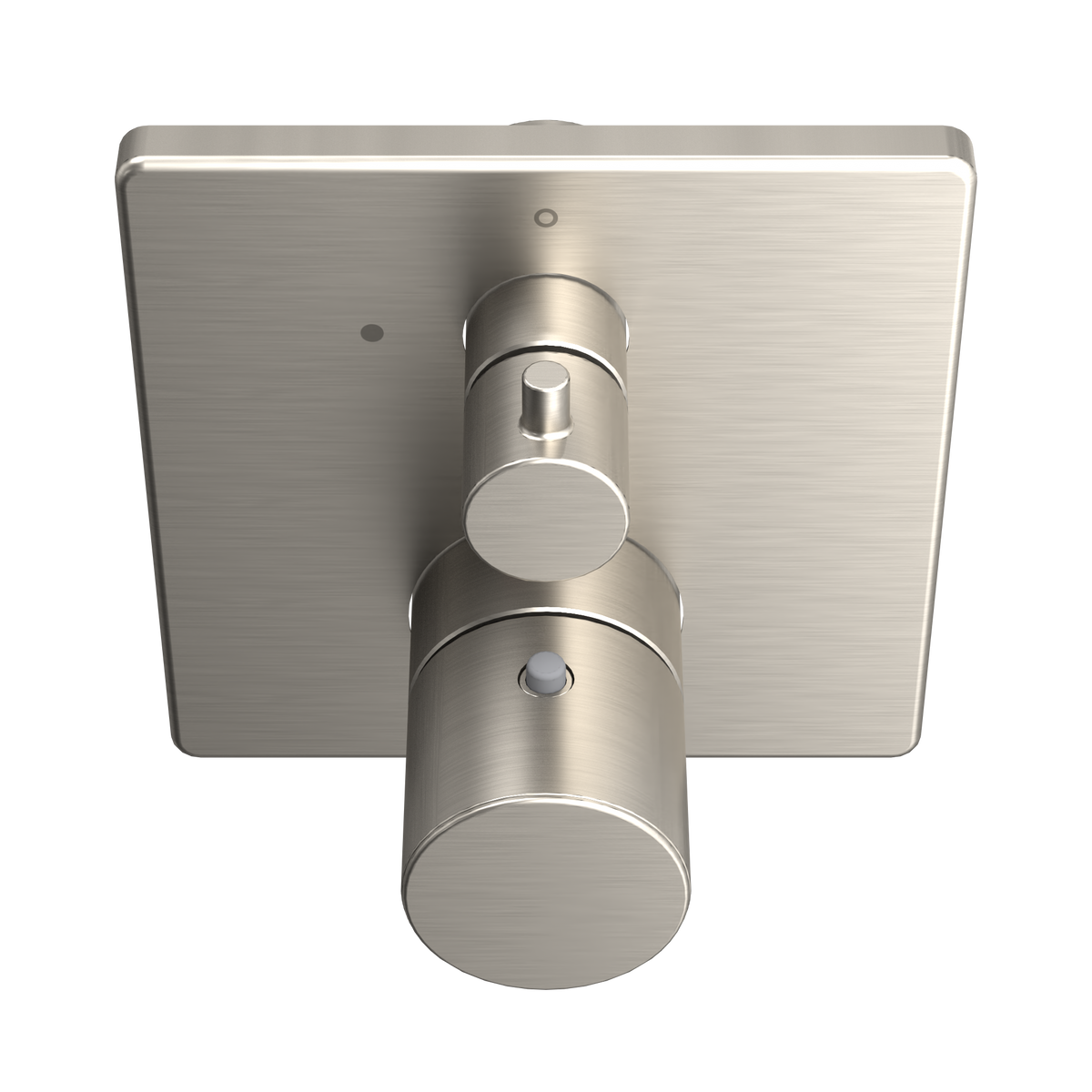 TOTO TBV02403U#BN Square Thermostatic Mixing Valve With Volume Control Shower Trim - Brushed Nickel