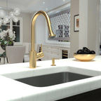 HANSGROHE 14877251 Talis S² HighArc Kitchen Faucet, 2-Spray Pull-Down, 1.75 GPM - Brushed Gold Optic