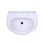 TOTO LPT754.4#01 Whitney Oval Pedestal Bathroom Sink for 4 Inch Center Faucets , Cotton White