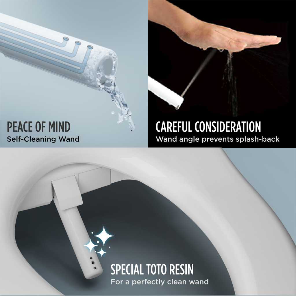 TOTO SW3004#01 Washlet A2  Electronic Bidet Toilet Seat With Heated Seat And Softclose Lid - Cotton White
