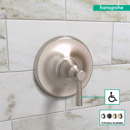 HANSGROHE 04779820 Brushed Nickel Joleena Transitional Pressure Balance Trim