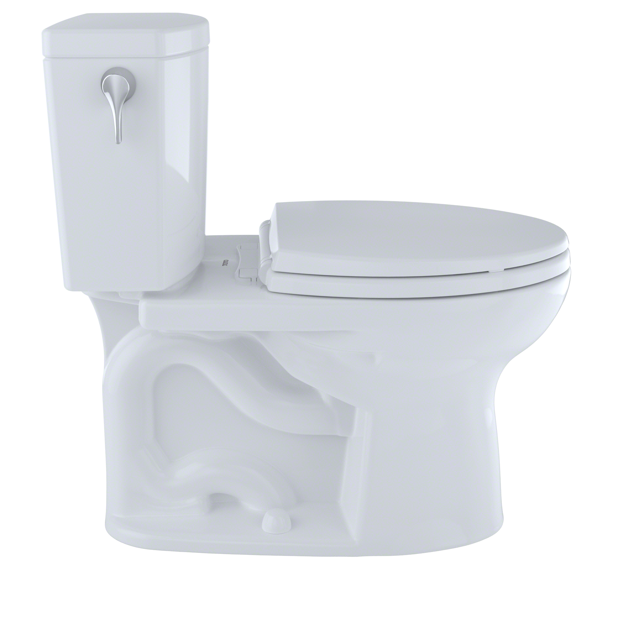 TOTO CST454CUFG#01 Drake II 1G Two-Piece Elongated 1.0 GPF Universal Height Toilet with CEFIONTECT , Cotton White
