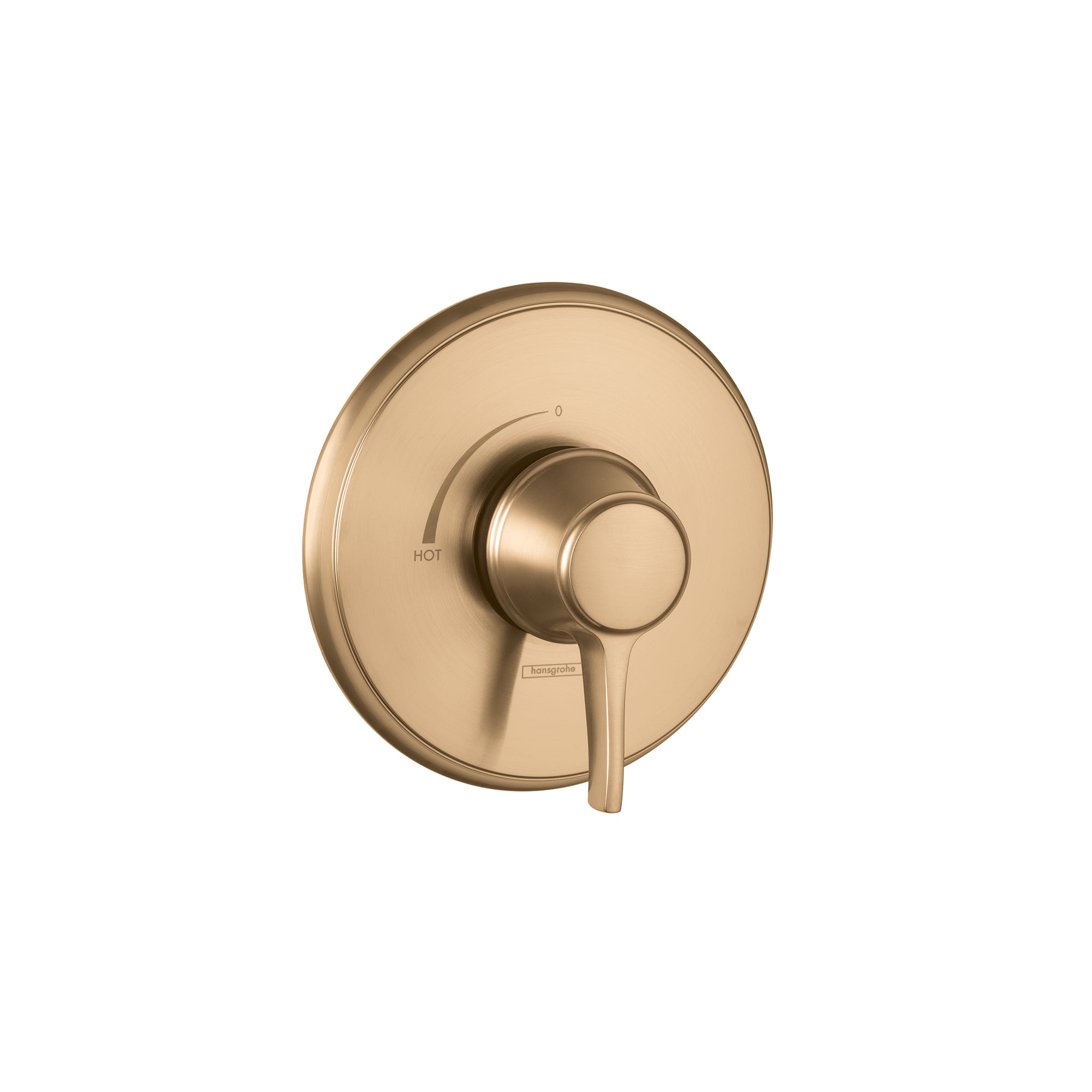HANSGROHE 15404141 Ecostat Classic Pressure Balance Trim, Round - Brushed Bronze