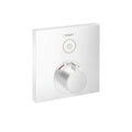 HANSGROHE 15762701 ShowerSelect Thermostatic Trim for 1 Function, Square - Matte White