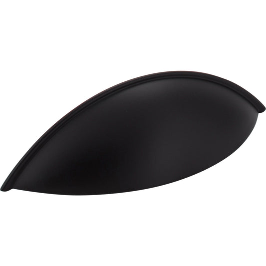 JEFFREY ALEXANDER 8236BLK Bordeaux 96 mm Center-to-Center Cup/Bin Pull - Matte Black